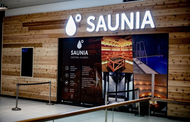 Saunový svět Saunia v obchodním centru Central Kladno