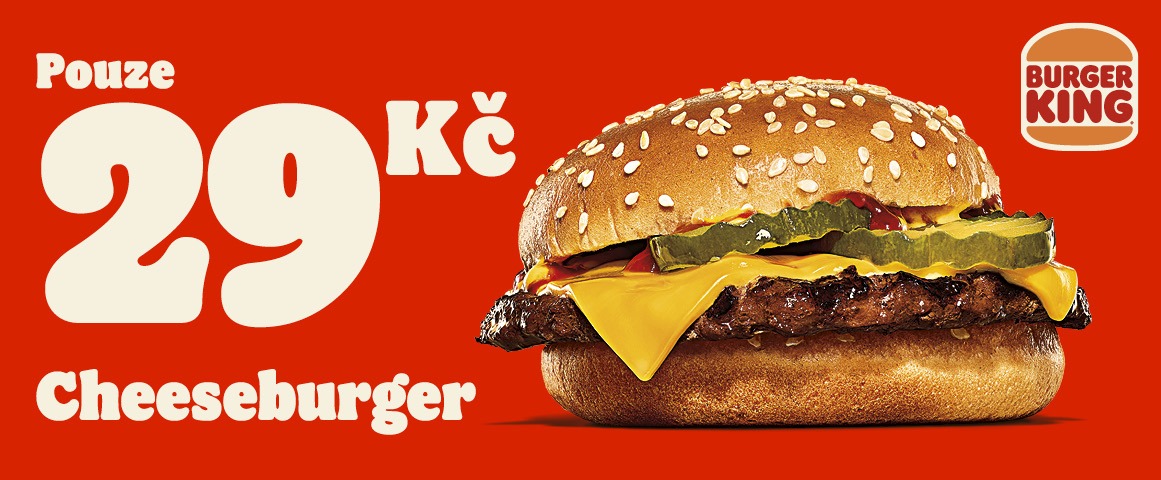 Cheeseburger v Burger King za 29,-
