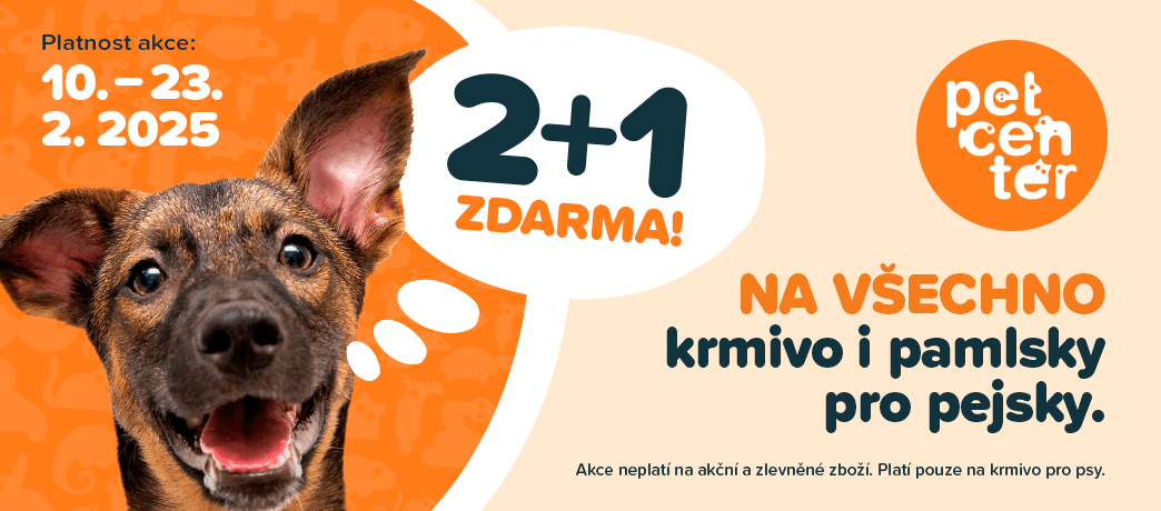 Pes 2+1 zdarma v Pet Centru