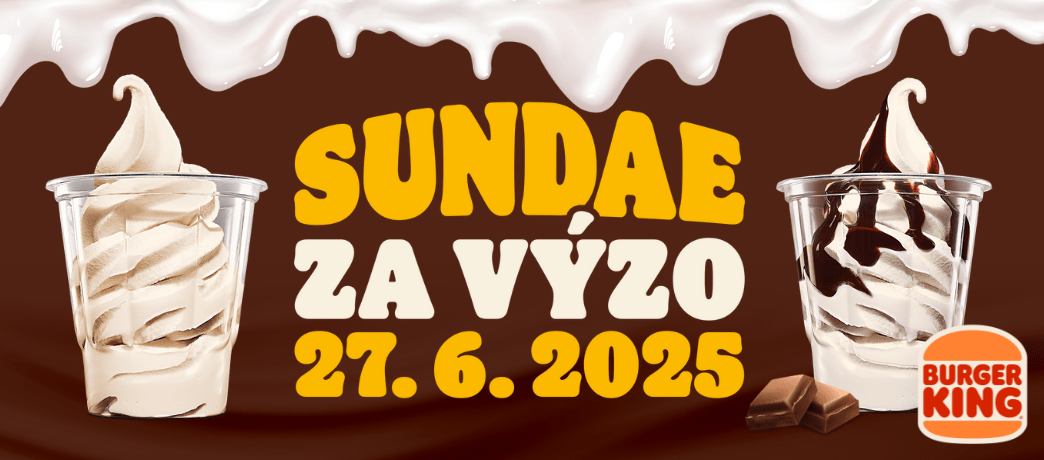 Sundae za vysvědčení Burger King Central Kladno