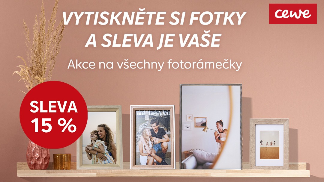 akce na fotorámečky CEWE