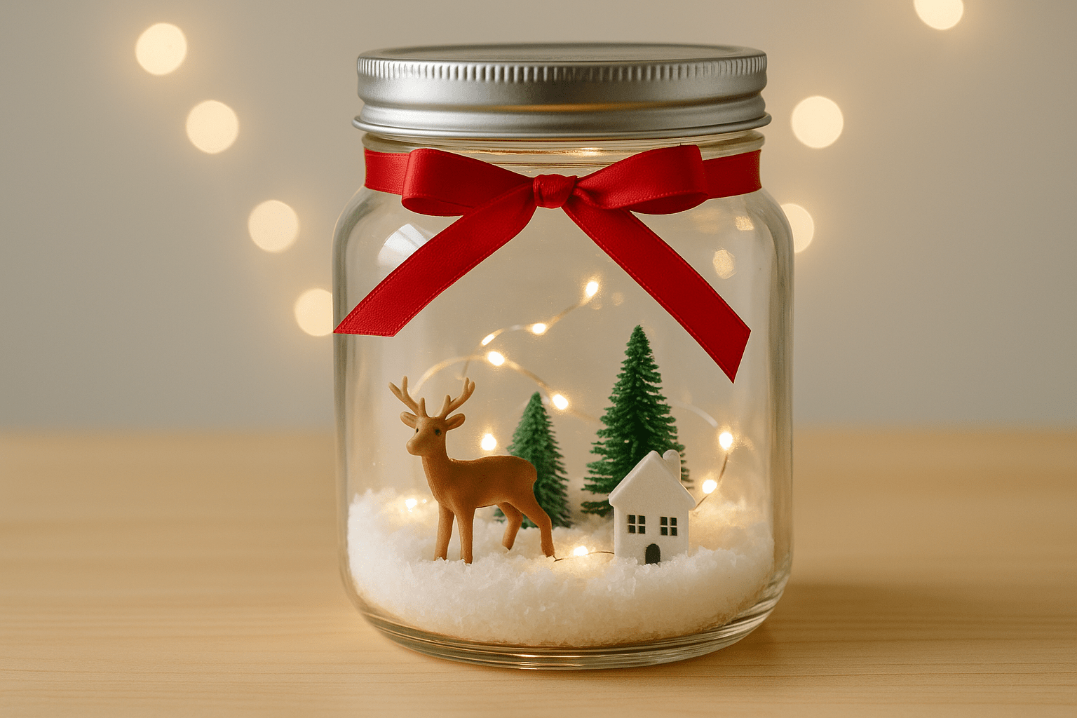 Zimní krajina ve skle