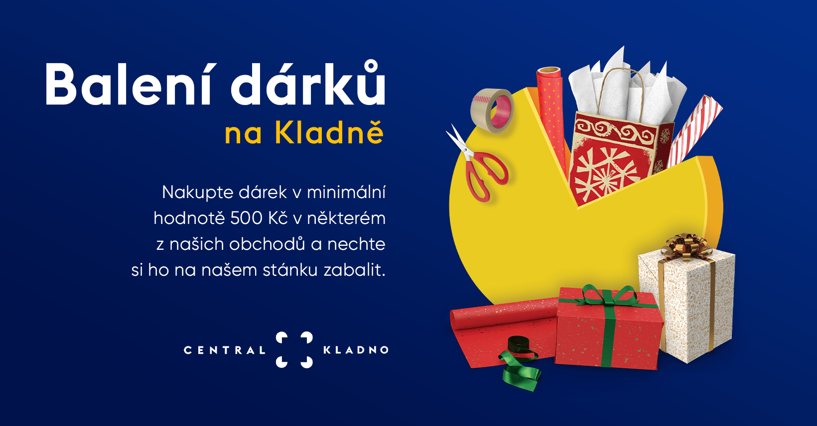 Balení dárků na Kladně