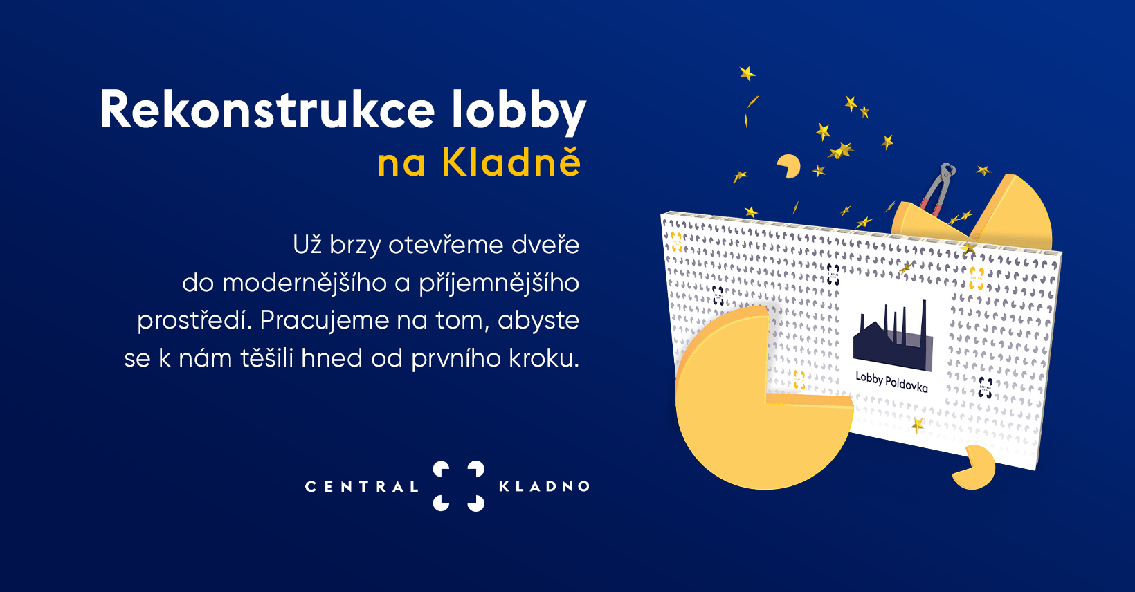 Rekonstrukce lobby na Kladně