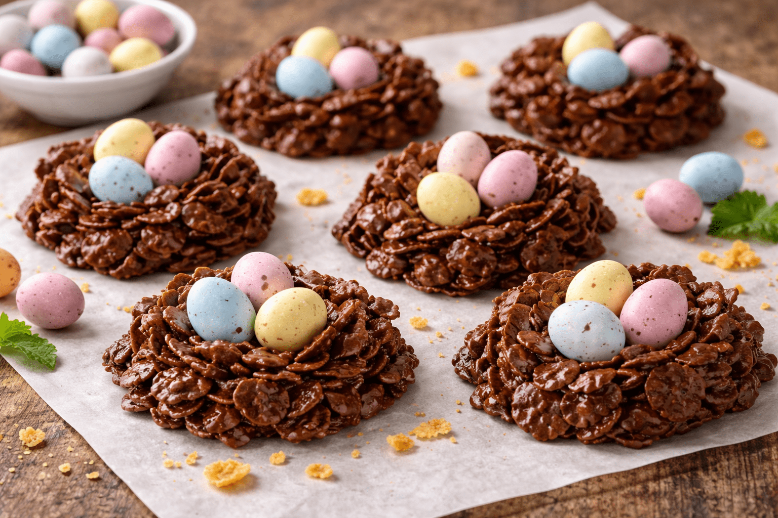 Domácí čokoládová hnízda