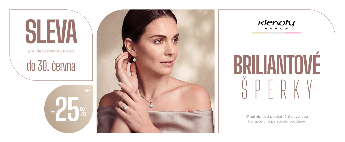 Sleva na brilianty Klenoty Aurum Central Kladno