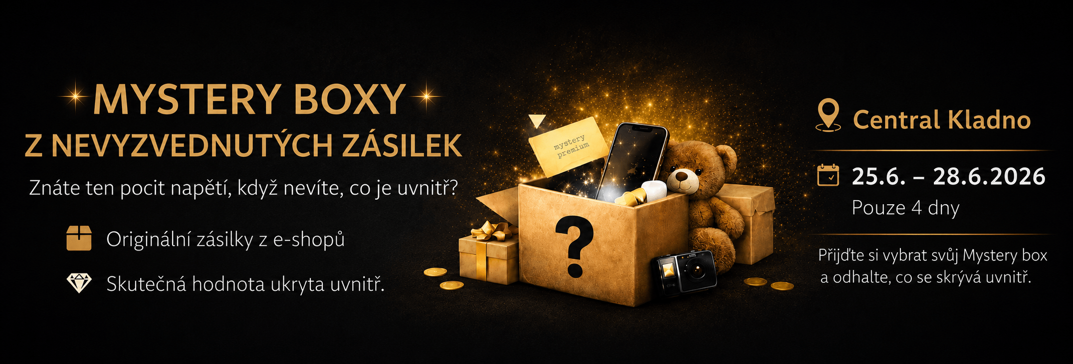 Mystery boxy na Kladně