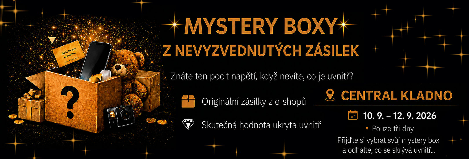 Mystery Boxy na Kladně