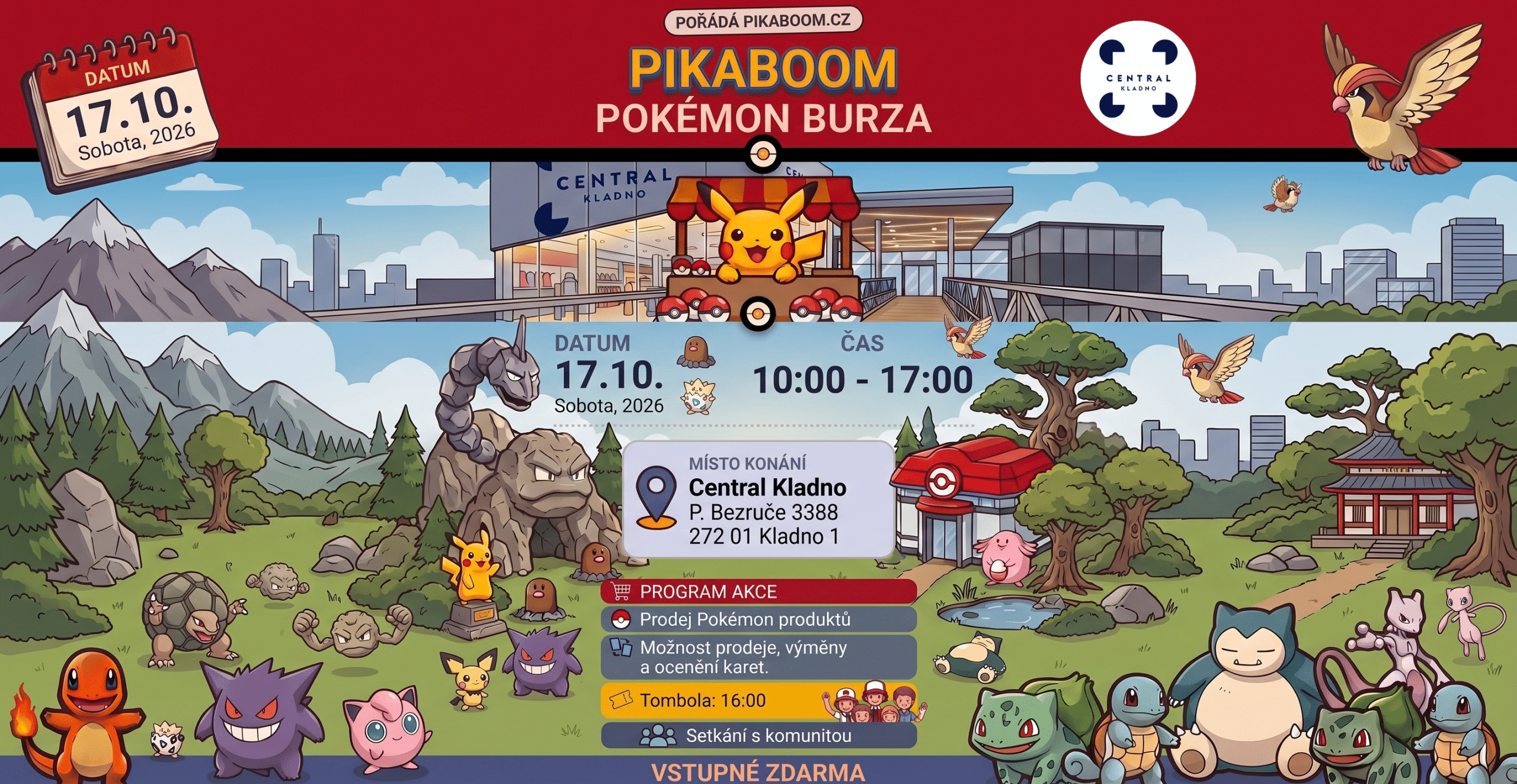 Pokemon burza Central Kladno